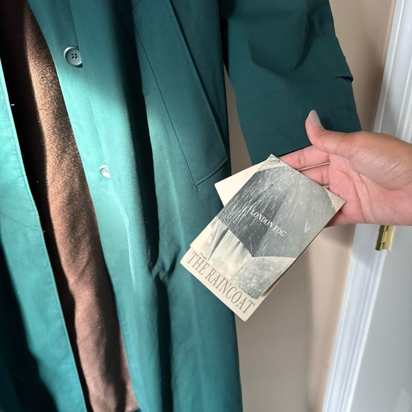 Vintage London Fog Trench - emerald - Picture 4 of 8
